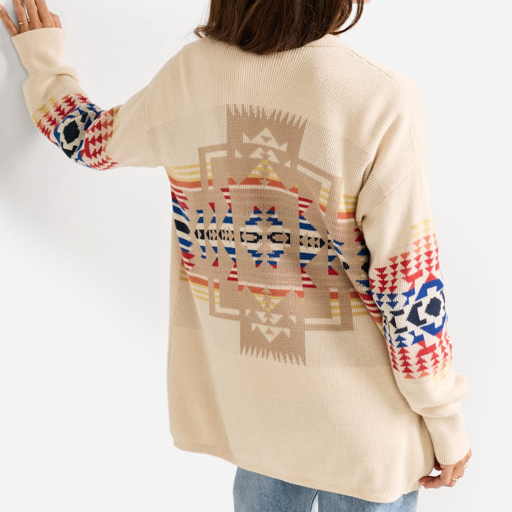 Women's Sierra Springs Cotton Cardigan - Natural Chief Joseph