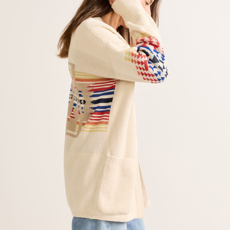Women's Sierra Springs Cotton Cardigan - Natural Chief Joseph