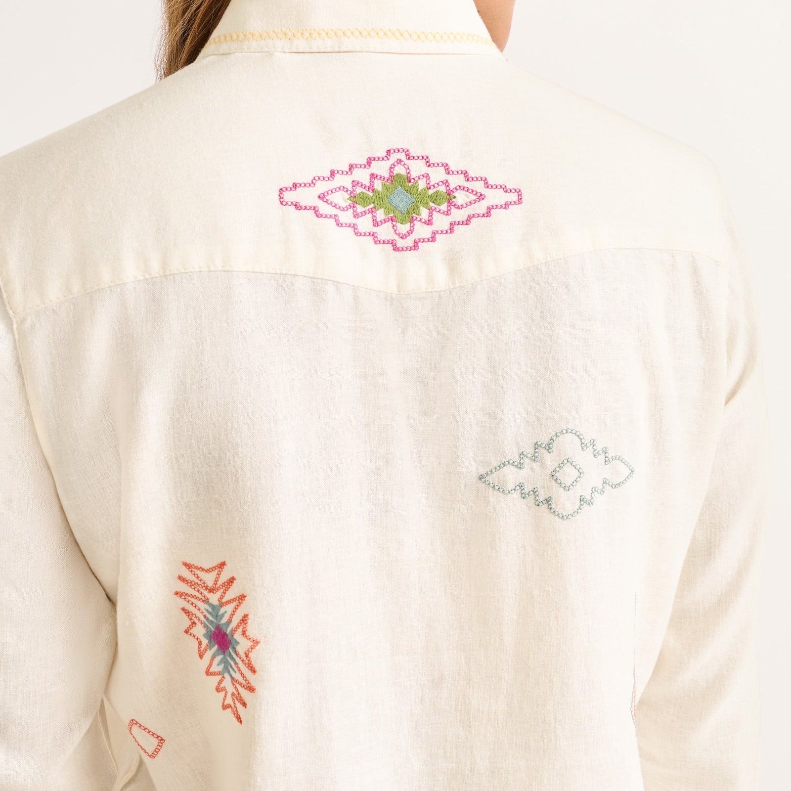 Womens The Perfect One Pocket Shirt - Ivory
