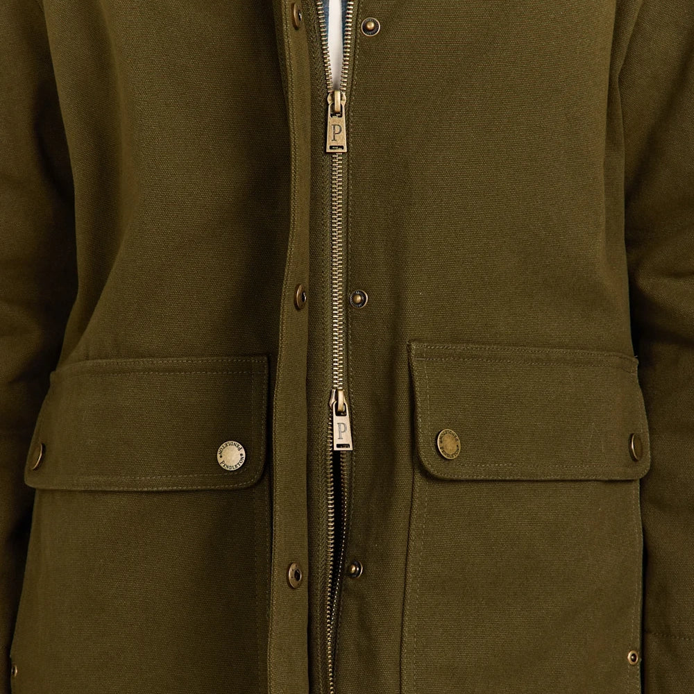 Women's Cascades Canvas Barn Coat - Dark Olive