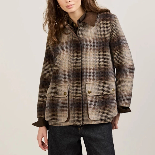 Women's Cascades Barn Coat - Brown Waffle Ombre
