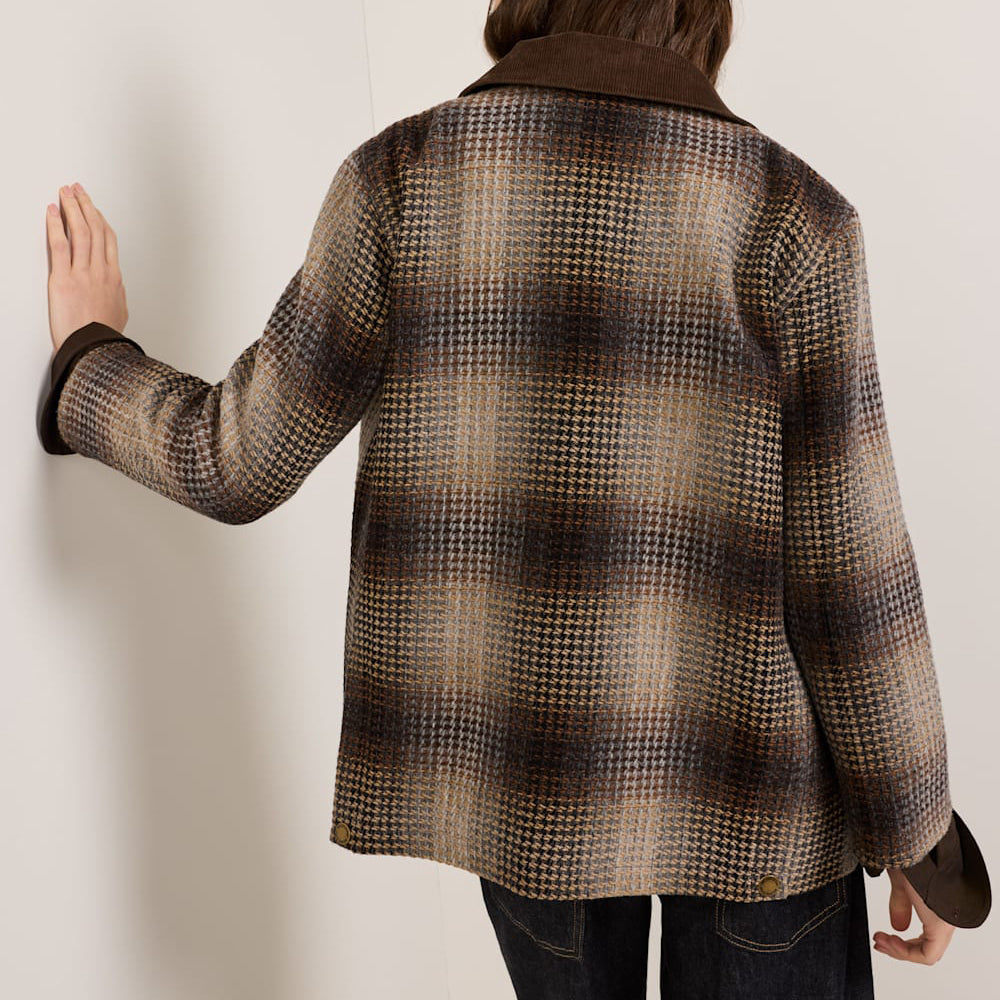 Women's Cascades Barn Coat - Brown Waffle Ombre