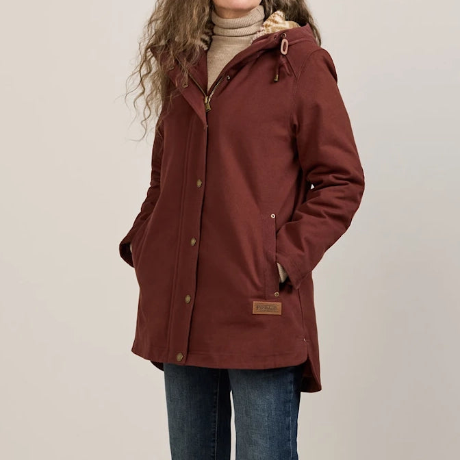 Women's Cedar Creek Canvas Parka - Raisin