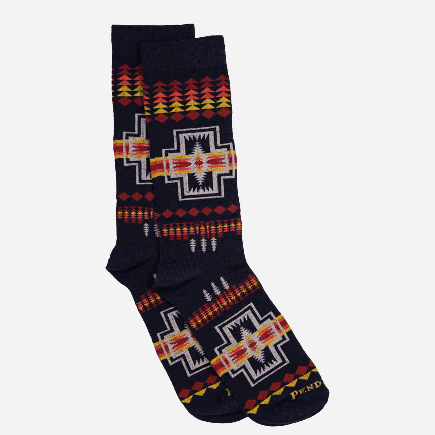 Harding Merino Wool Socks - Navy