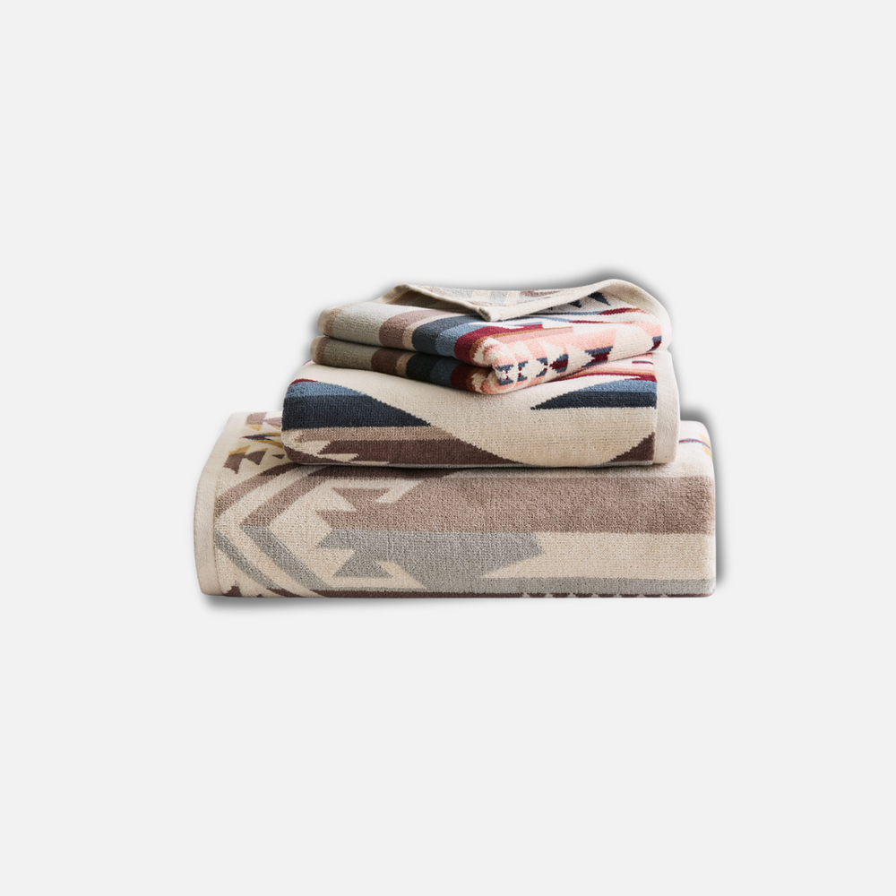 3 Piece Towel Set - White Sands Tan