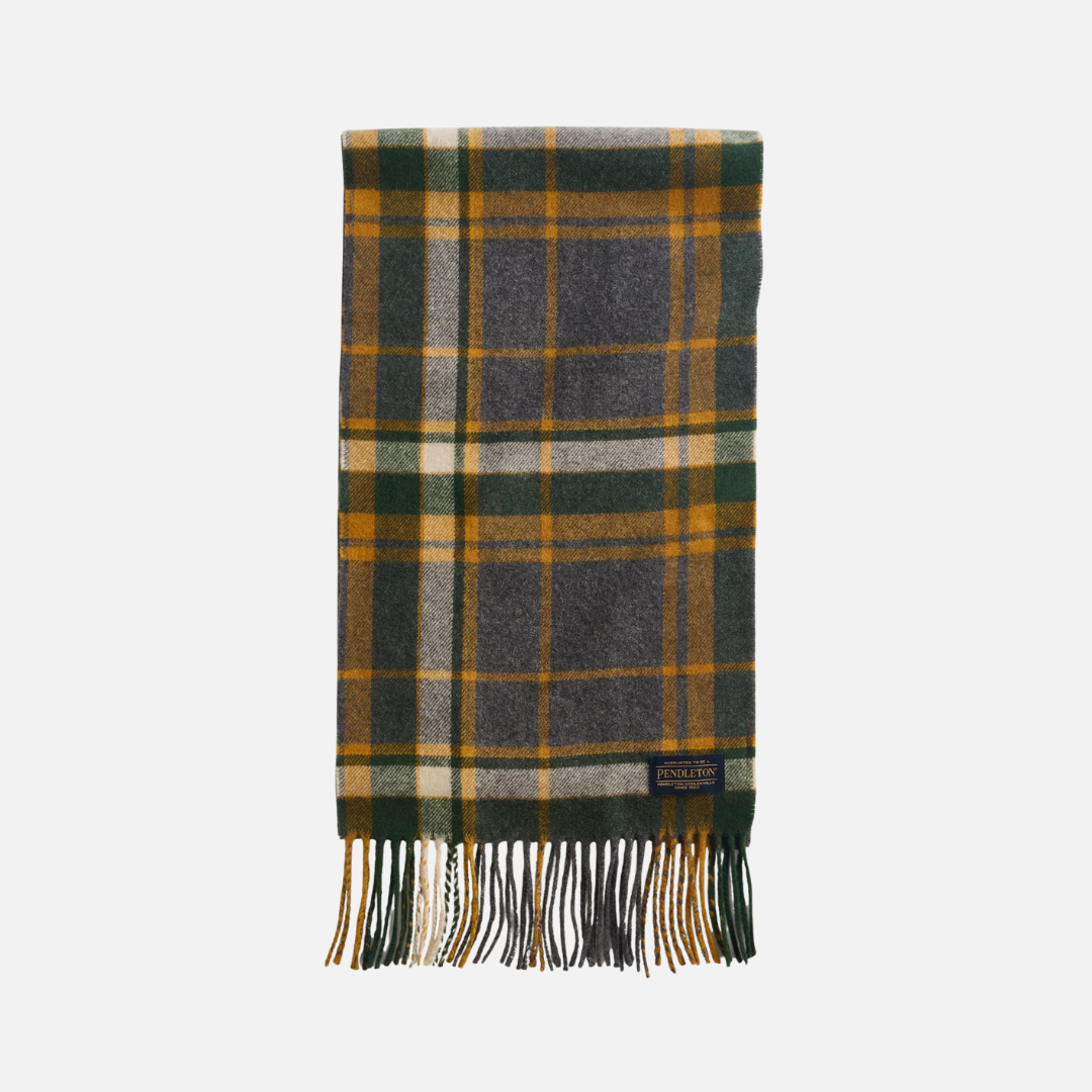 Whisperwool Muffler - Charcoal Multi Plaid