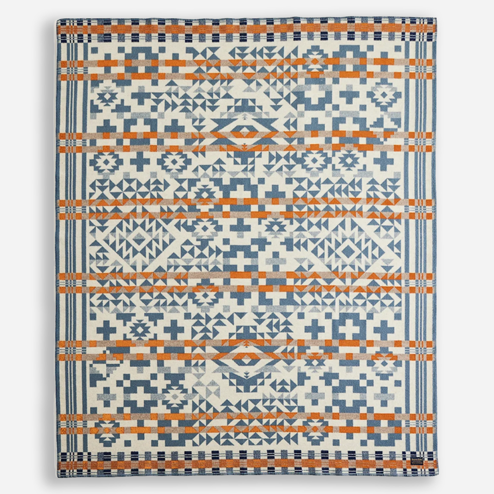 Jacquard Blanket - Blue Ridge