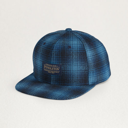 FLAT BRIM CAP - BLUE OMBRE