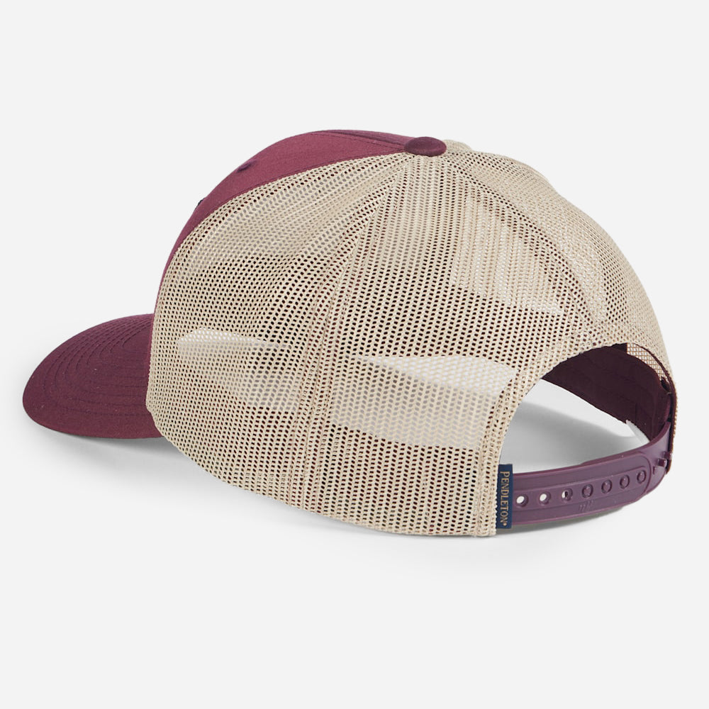 Classic Patch Trucker Hat - Maroon