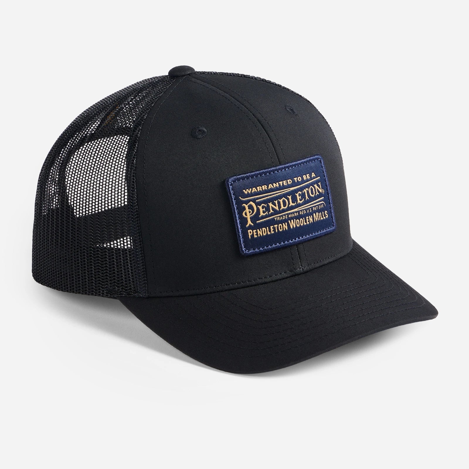 Classic Patch Trucker Cap - Black