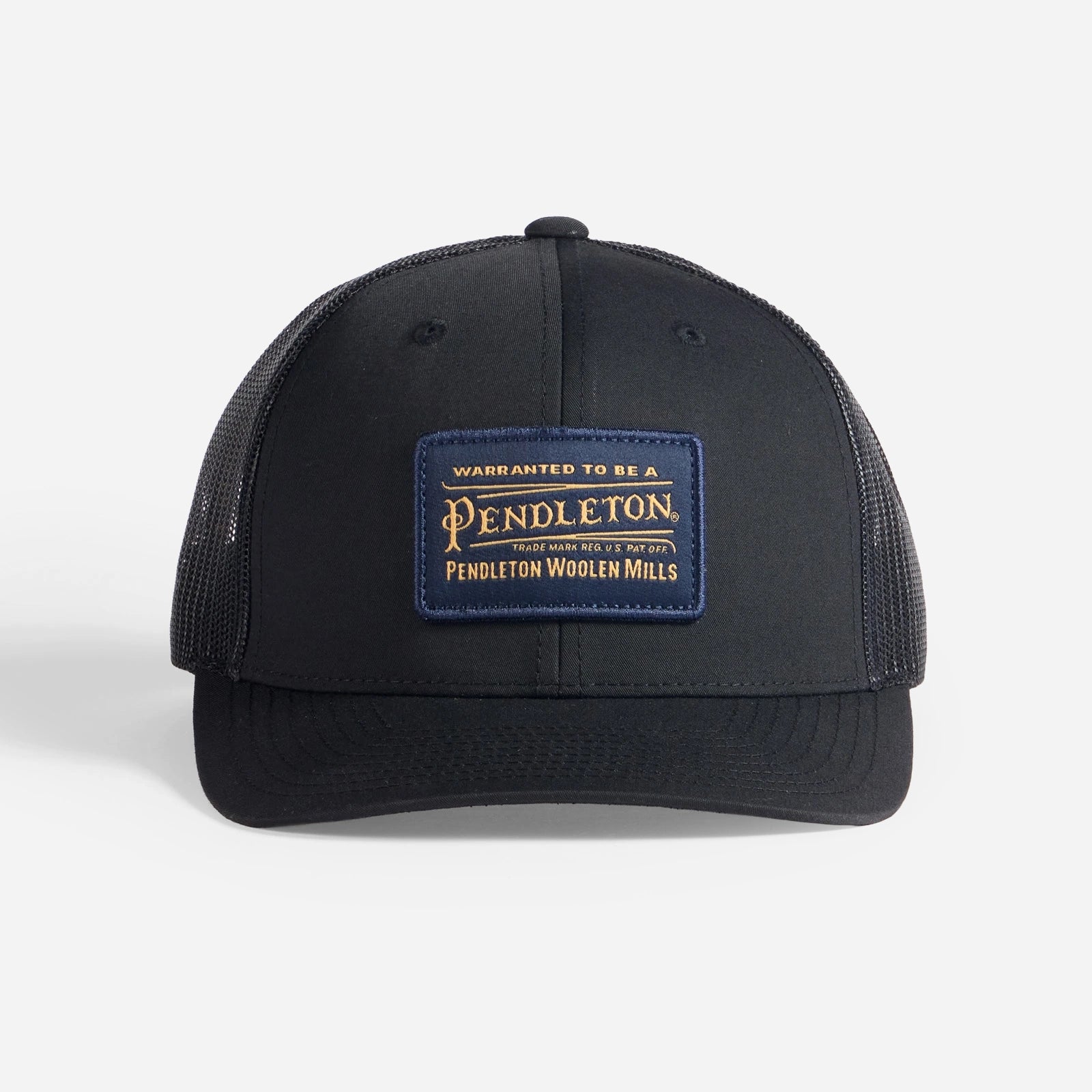 Classic Patch Trucker Cap - Black