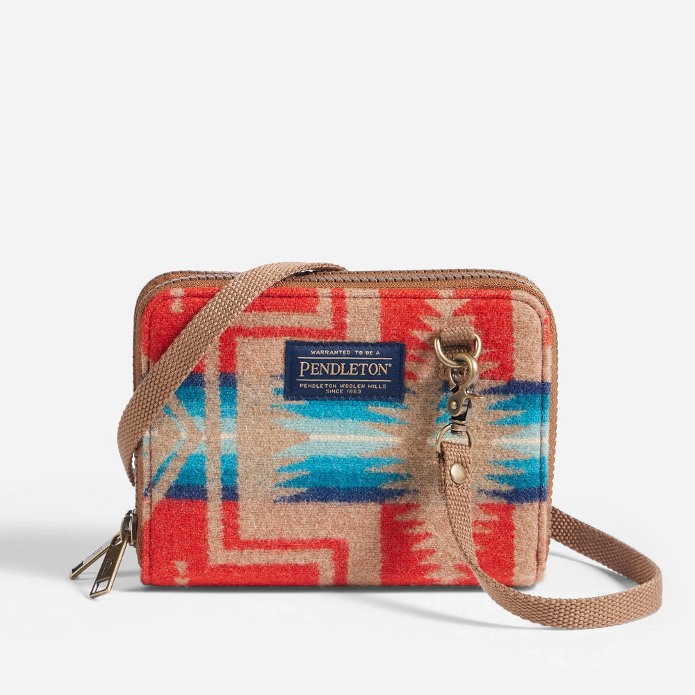 Wool Cross Body Organizer - Harding Red