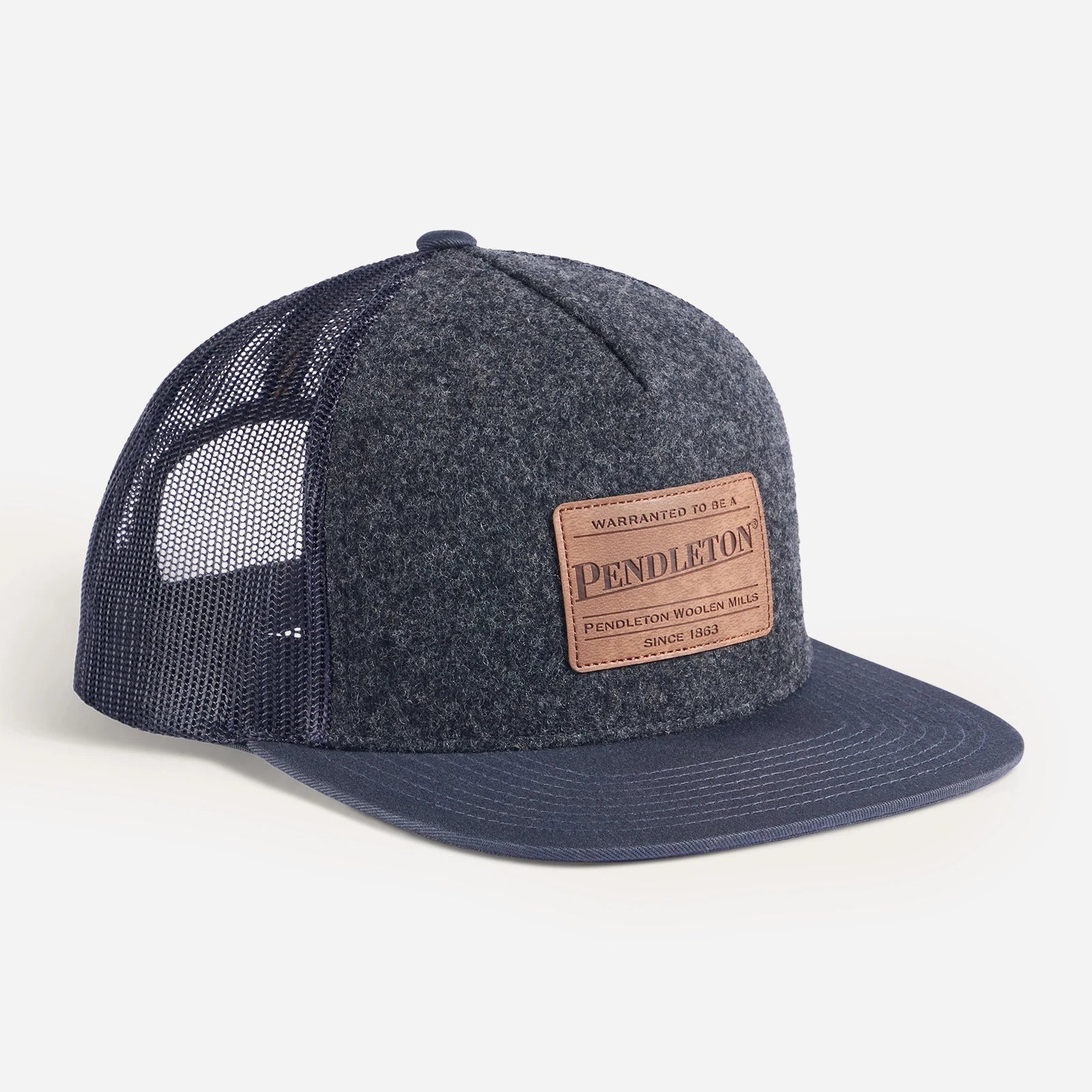 Wool Trucker Cap - Charcoal