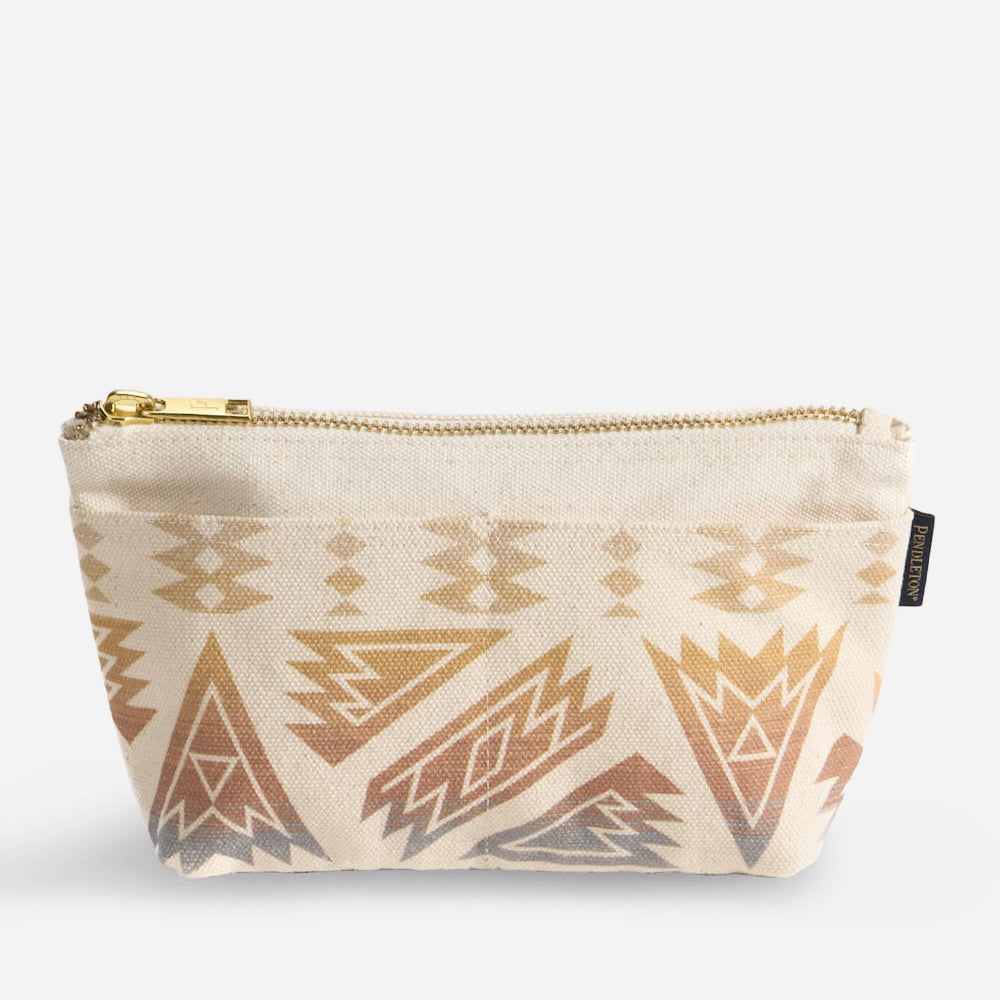 Astoria Canvas Zip Pouch - Ponderosa Ivory