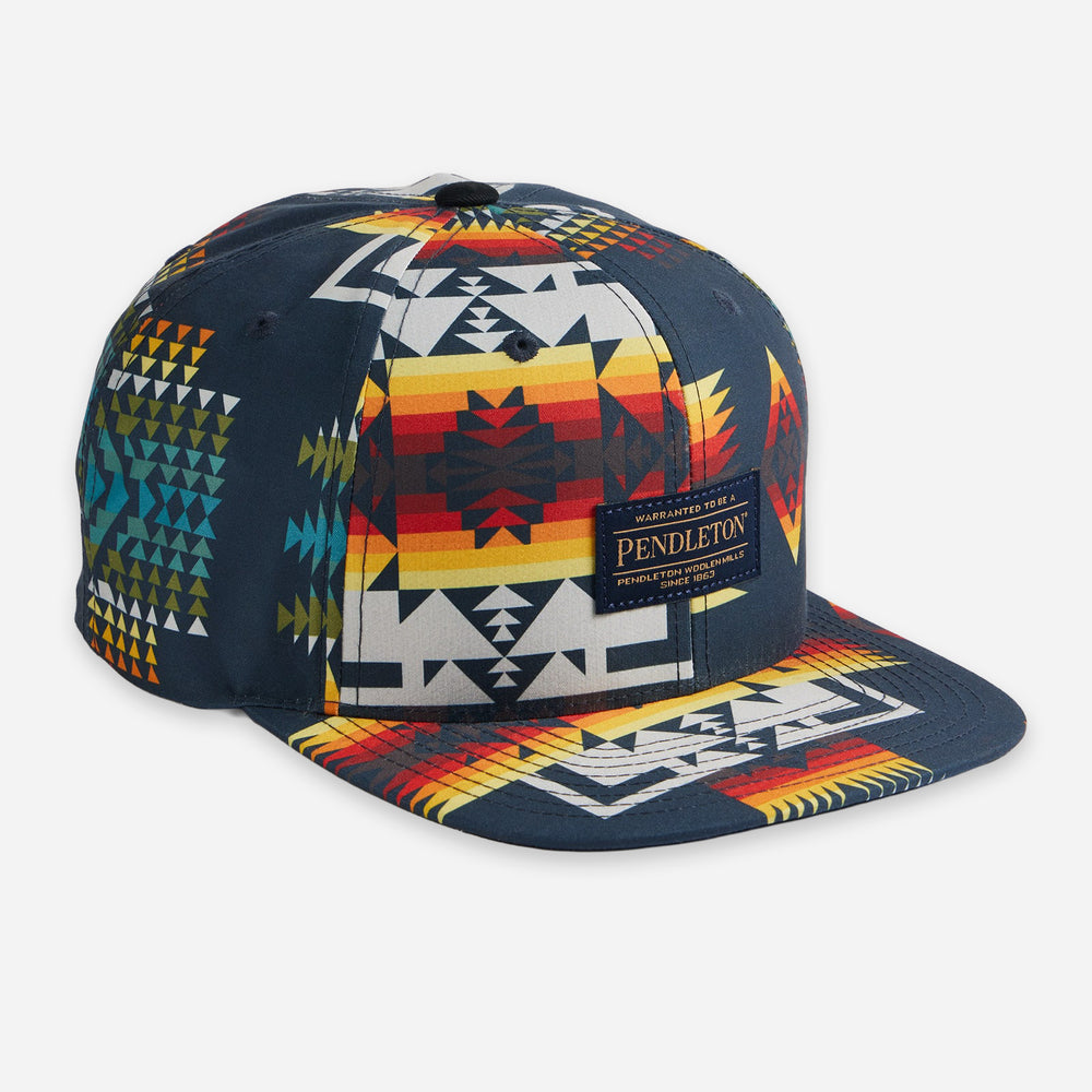 Printed Snapback Cap - Chief Joseph Black