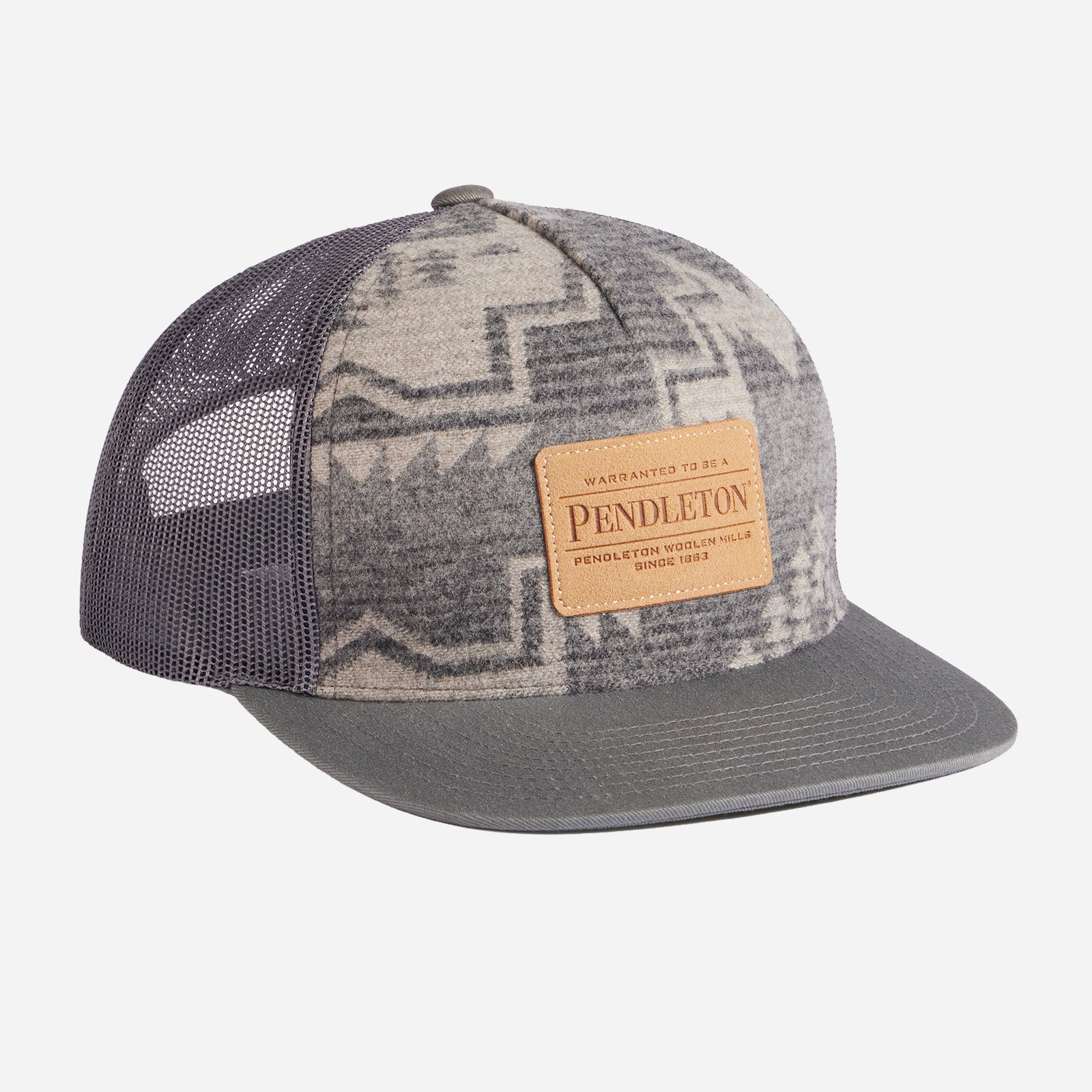Wool Trucker Hat - Harding Star Grey