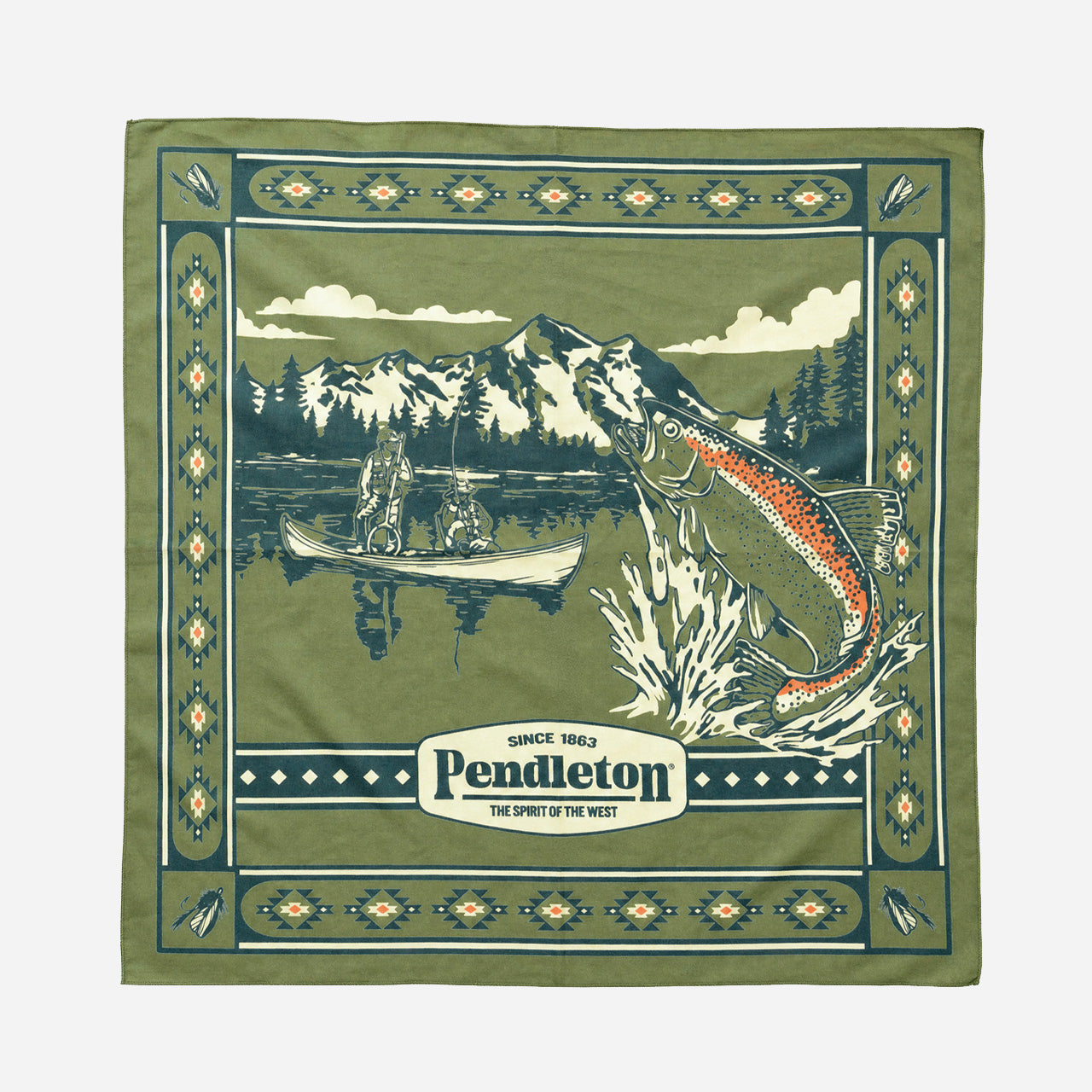 Cotton Bandana - Lakeside Olive