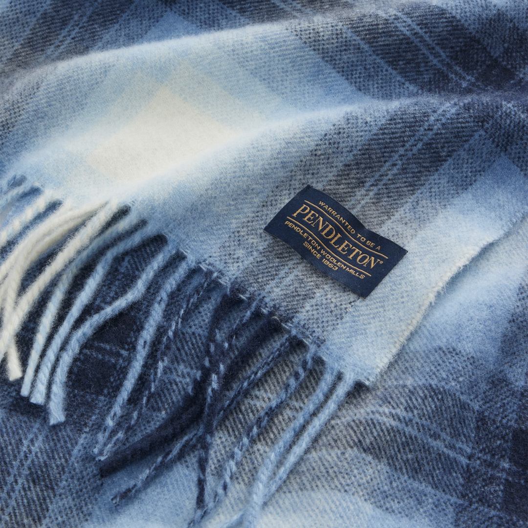 Whisperwool Muffler - Light Blue Mix Ombre