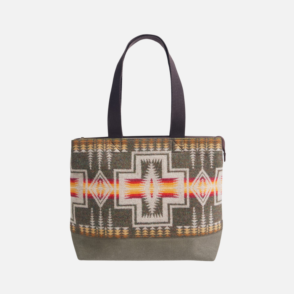 City Zip Tote Bag - Harding Olive