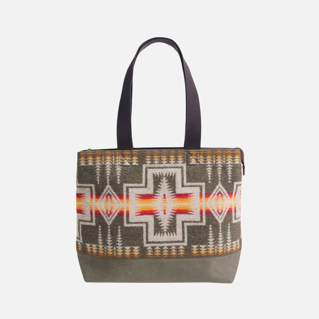 City Zip Tote Bag - Harding Olive