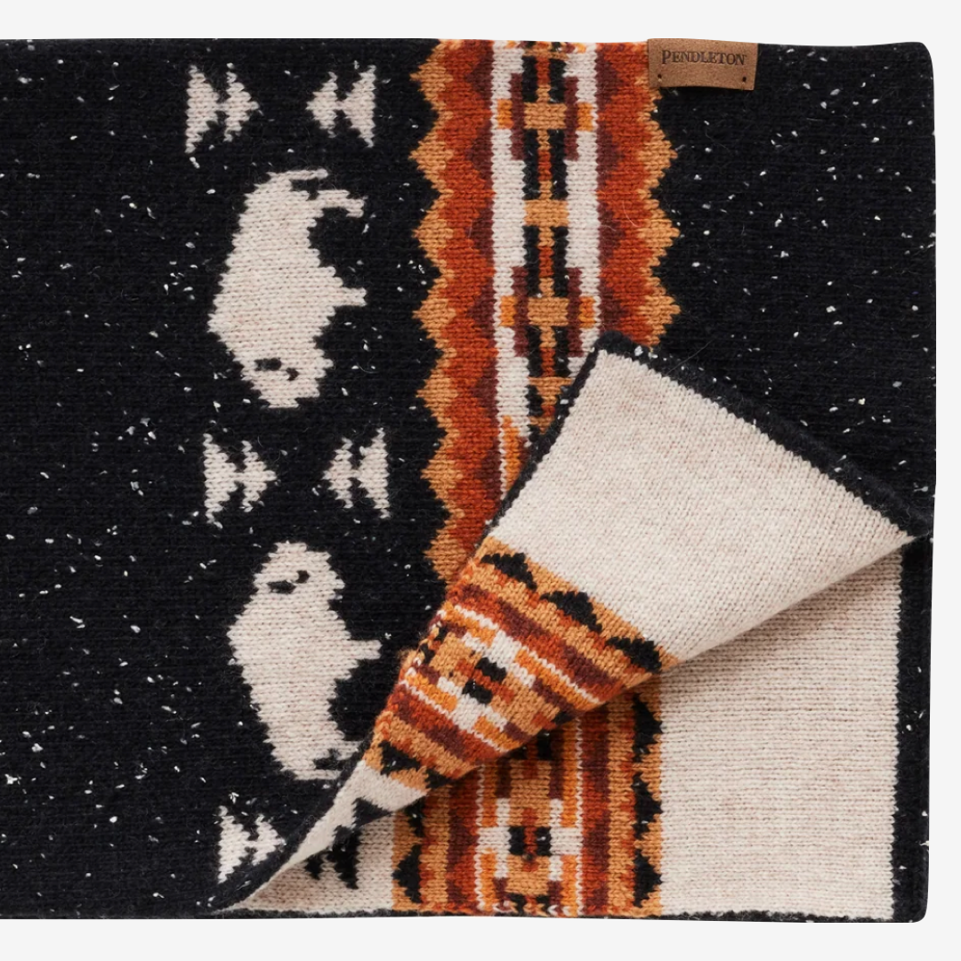 Lambswool Scarf - Buffalo Black