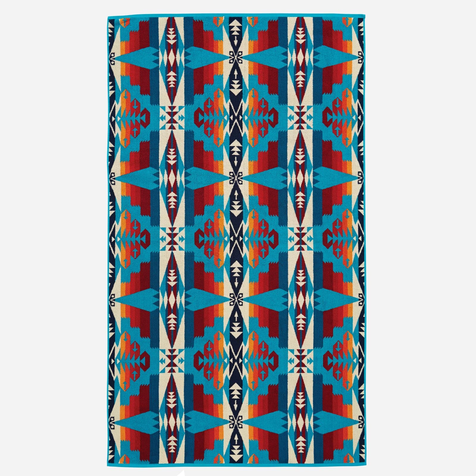 Serviette de Plage Jacquard - Tucson Turquoise