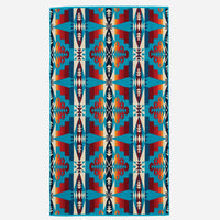 Jacquard Beach Towel - Tucson Turquoise