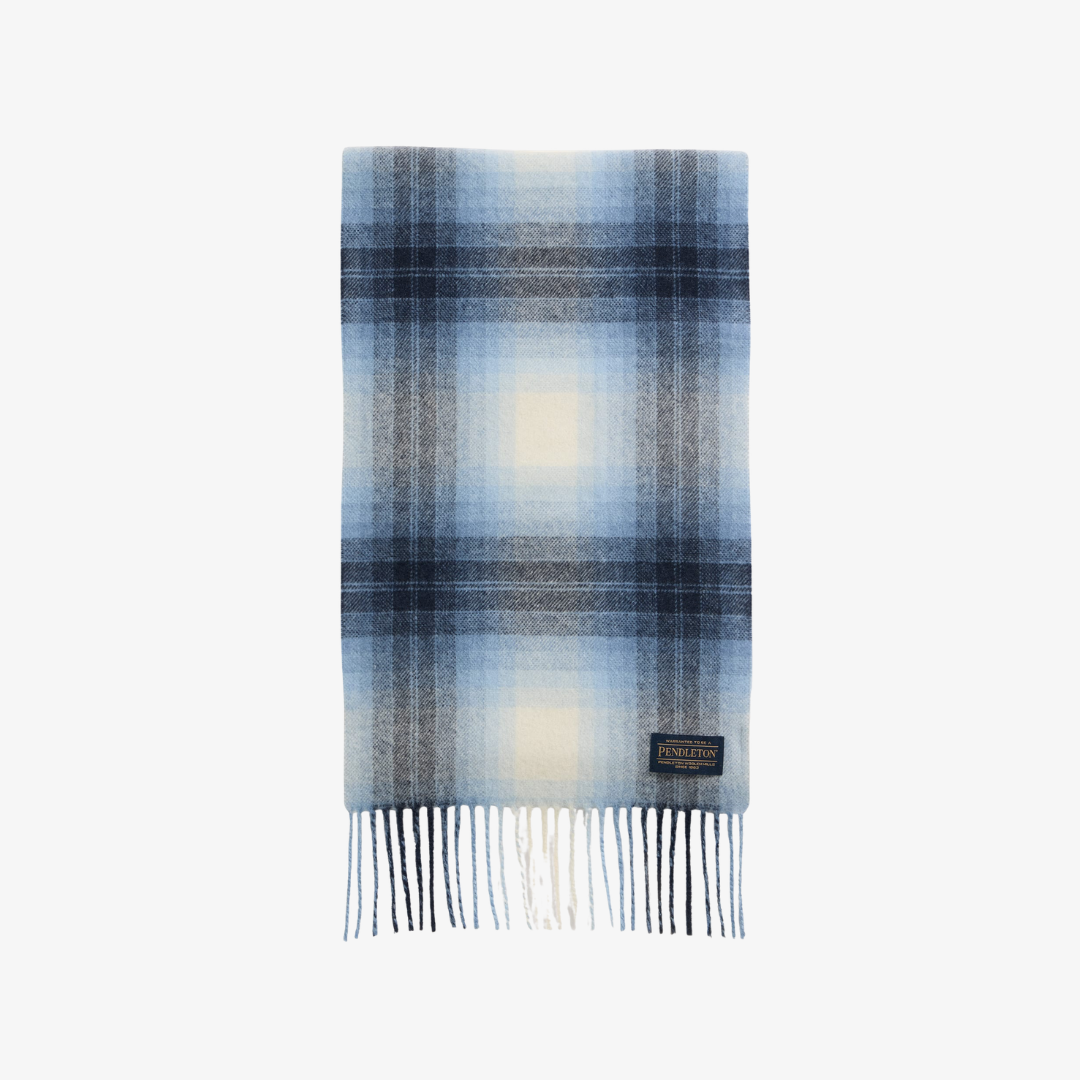 Whisperwool Muffler - Light Blue Mix Ombre