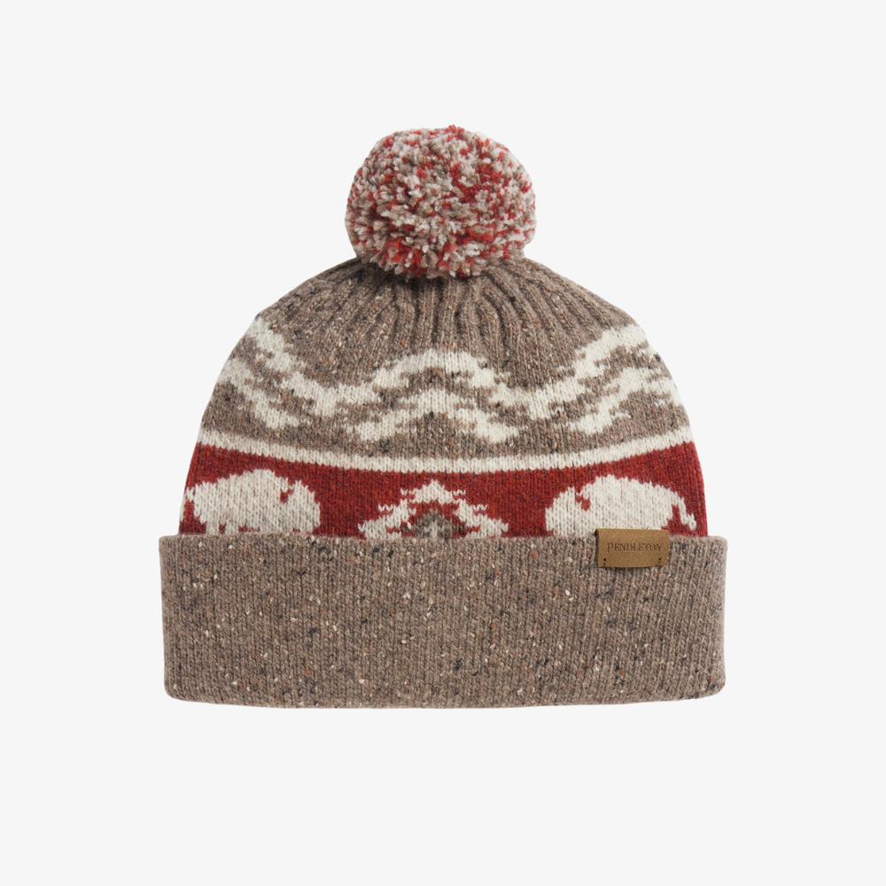 Lambswool Beanie - Bison Brown