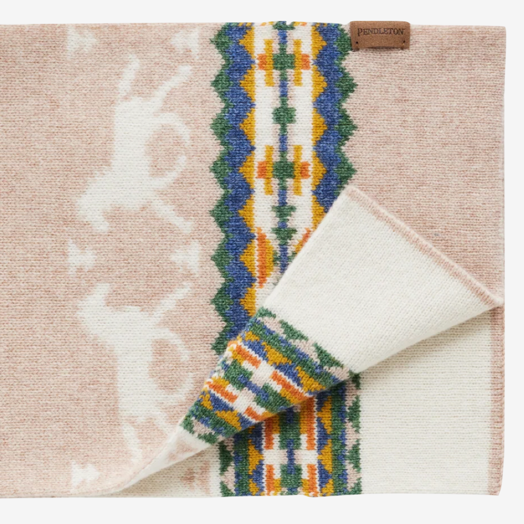 Lambswool Scarf - Horse Sandshell