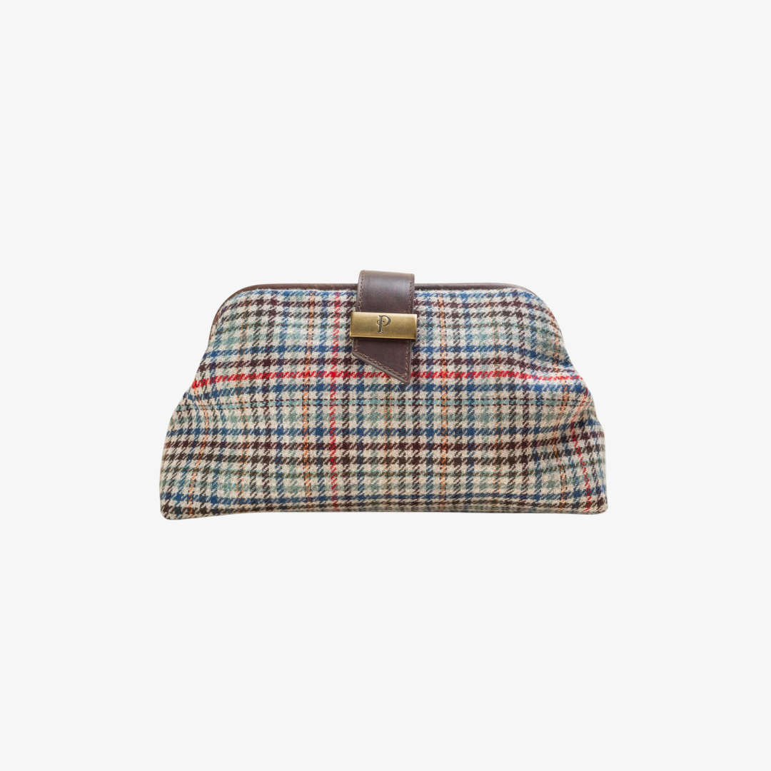 Heritage Clutch - Camel Brights Check