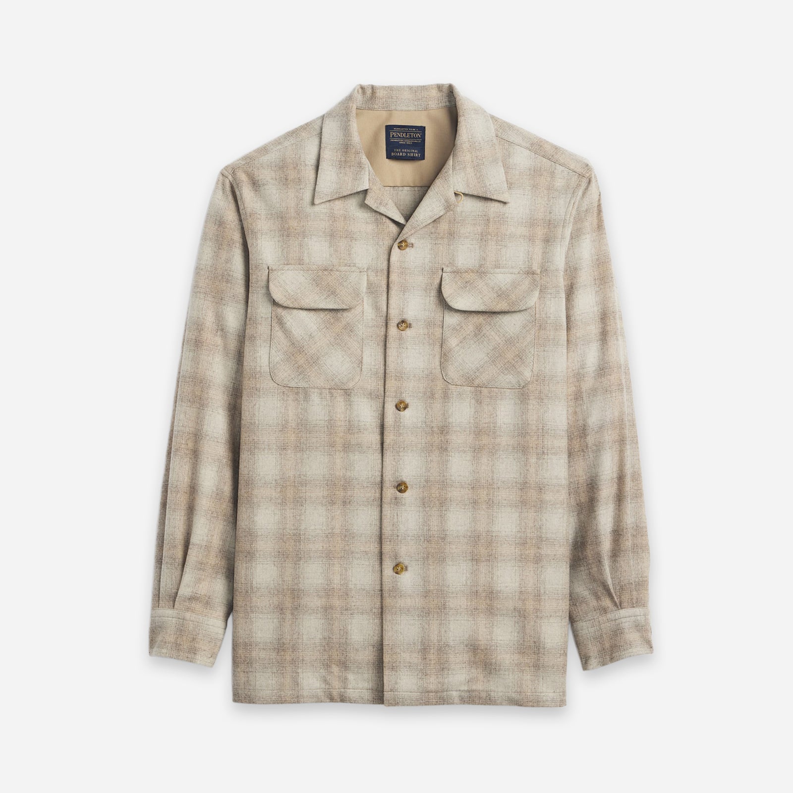 Wool Board Shirt - Tan Ombre