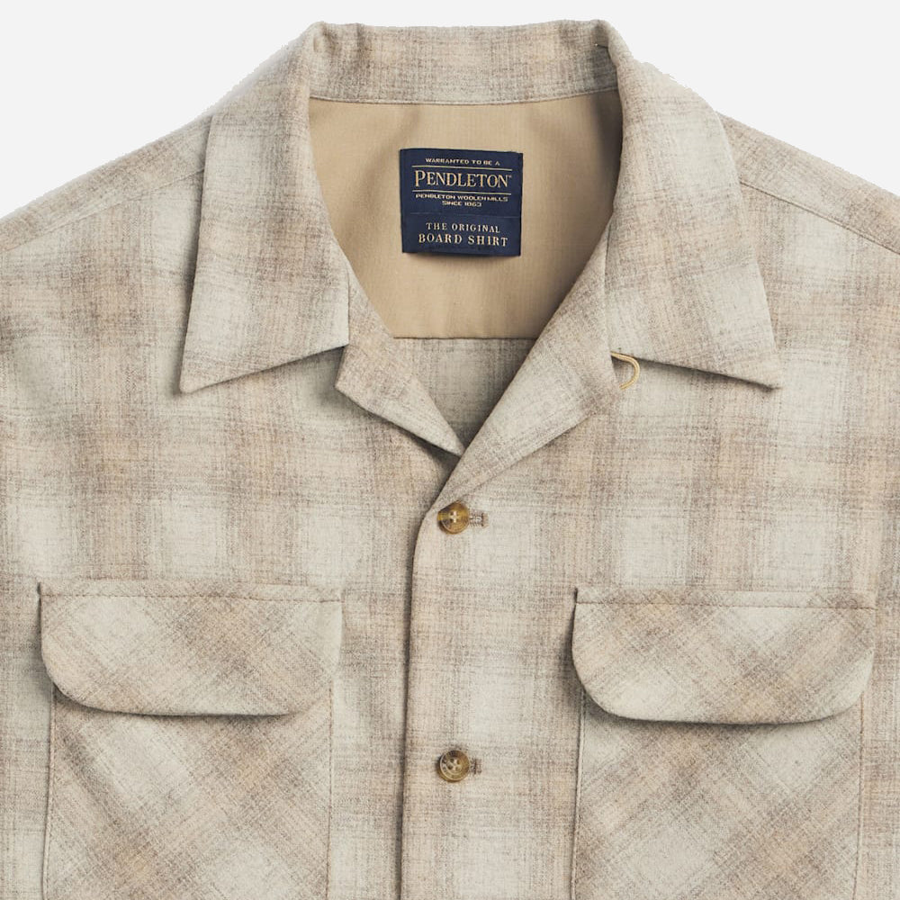 Wool Board Shirt - Tan Ombre