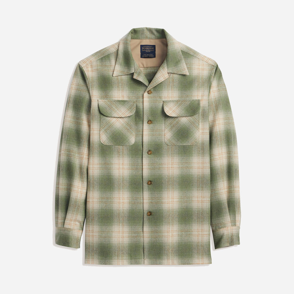 Wool Board Shirt - Moss Mix Ombre