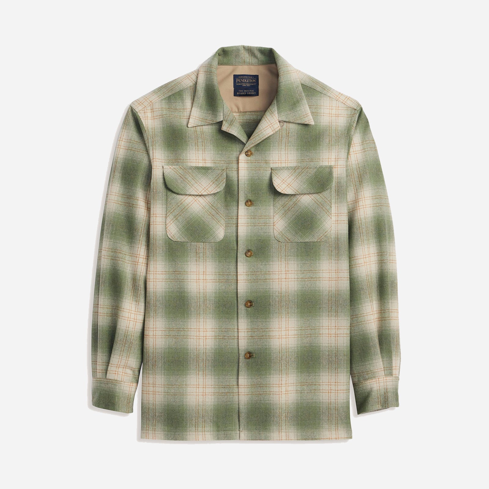Wool Board Shirt - Moss Mix Ombre