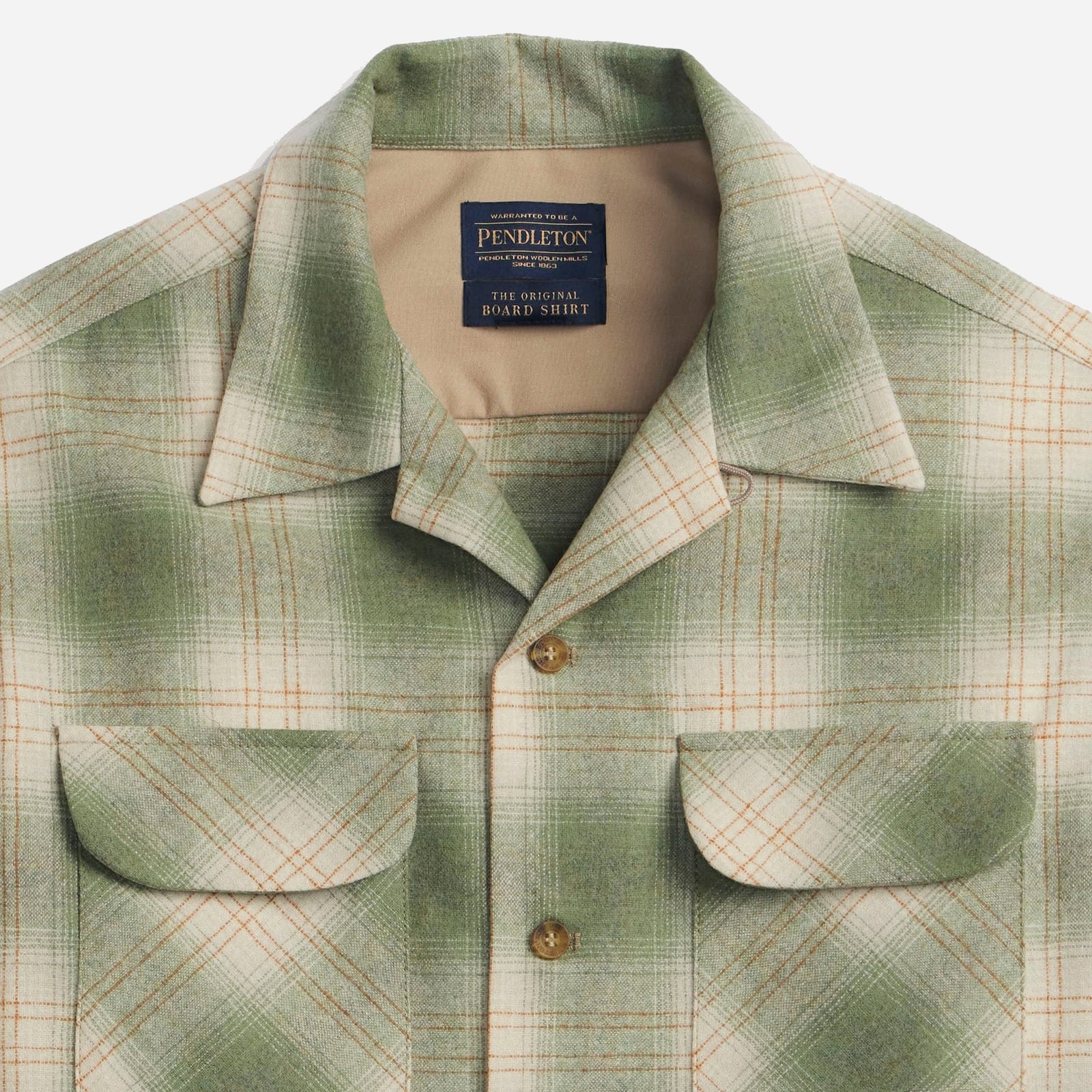 Wool Board Shirt - Moss Mix Ombre