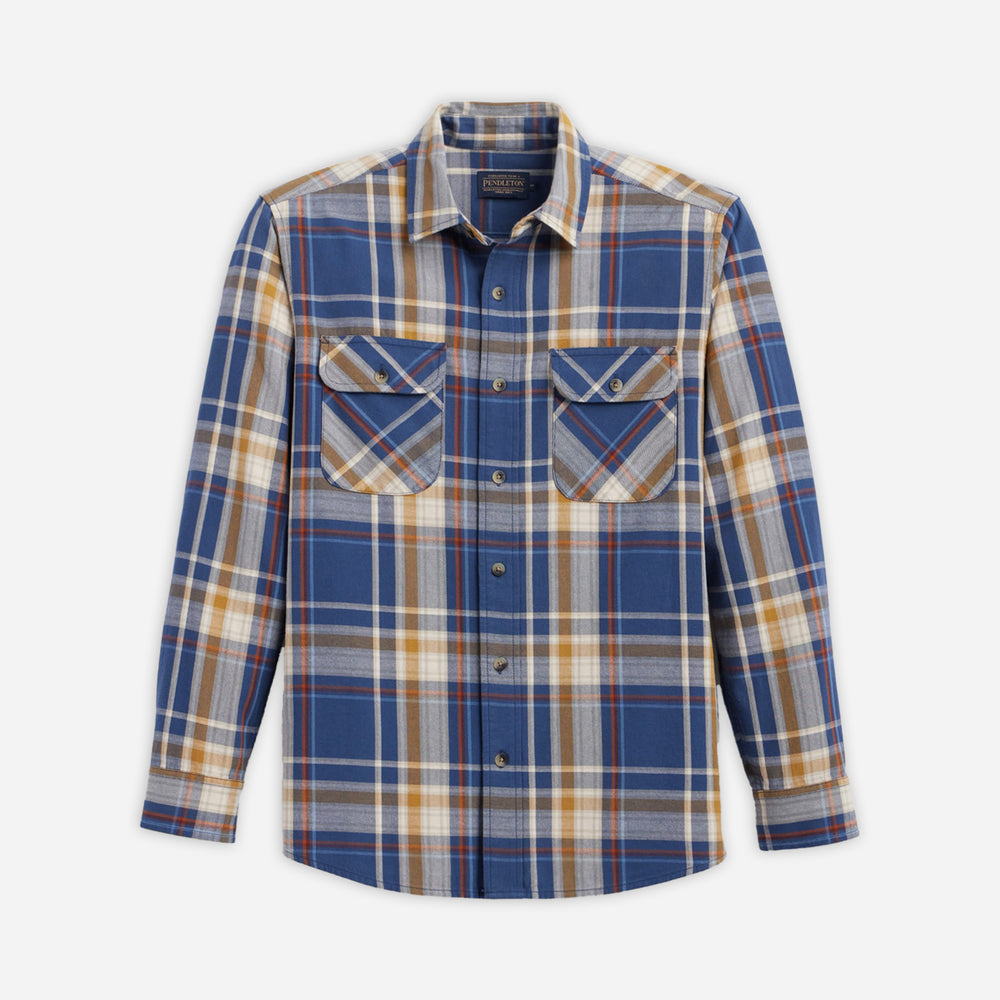 Beach Shack Shirt -  Navy Multi Plaid