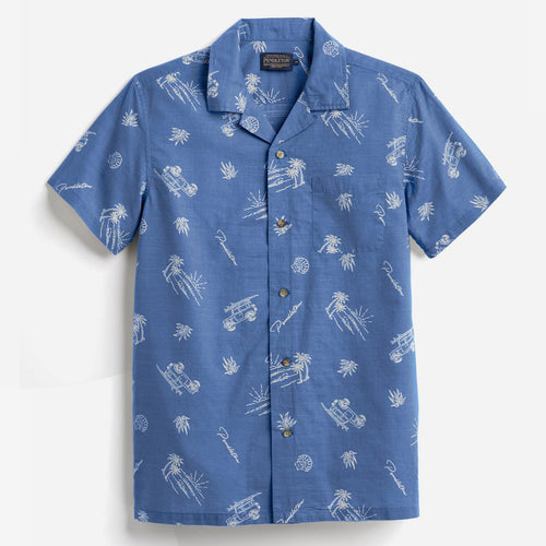 Aloha Shirt - Dune Rider Blue