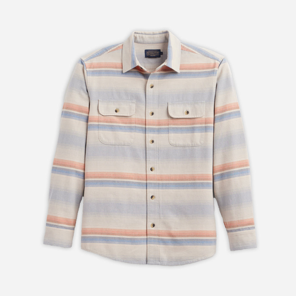 Beach Shack Shirt - Natural Multi Stripe