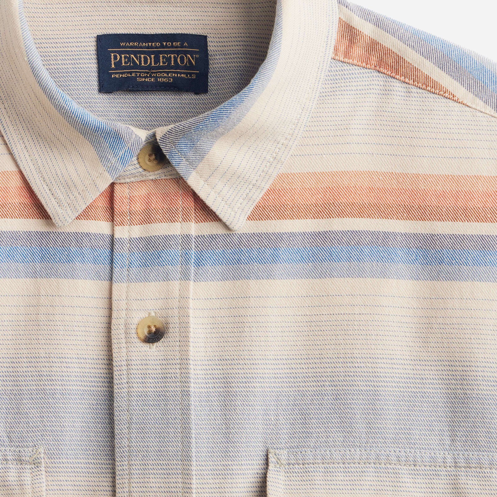 Beach Shack Shirt - Natural Multi Stripe