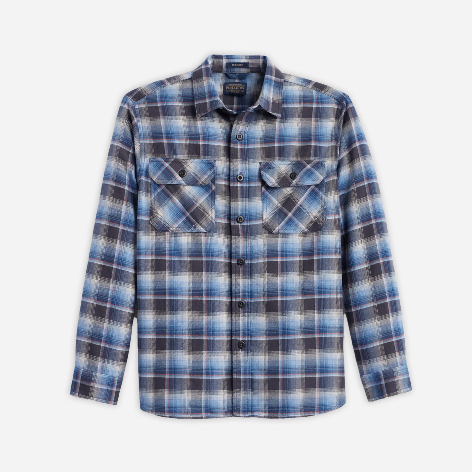 Burnside Shirt - Charcoal/Blue Plaid