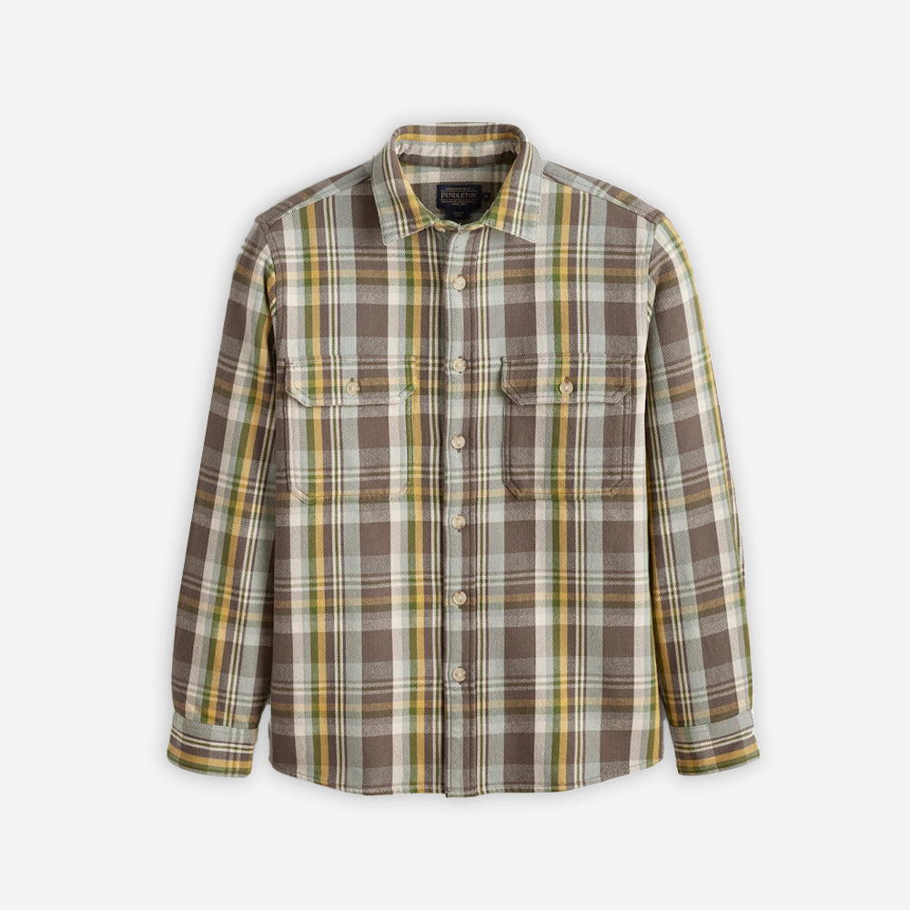 Arcadia Flannel Shirt - Khaki Multi Plaid