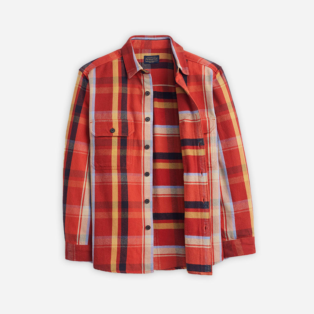 Arcadia Flannel Shirt -  Red Multi Plaid