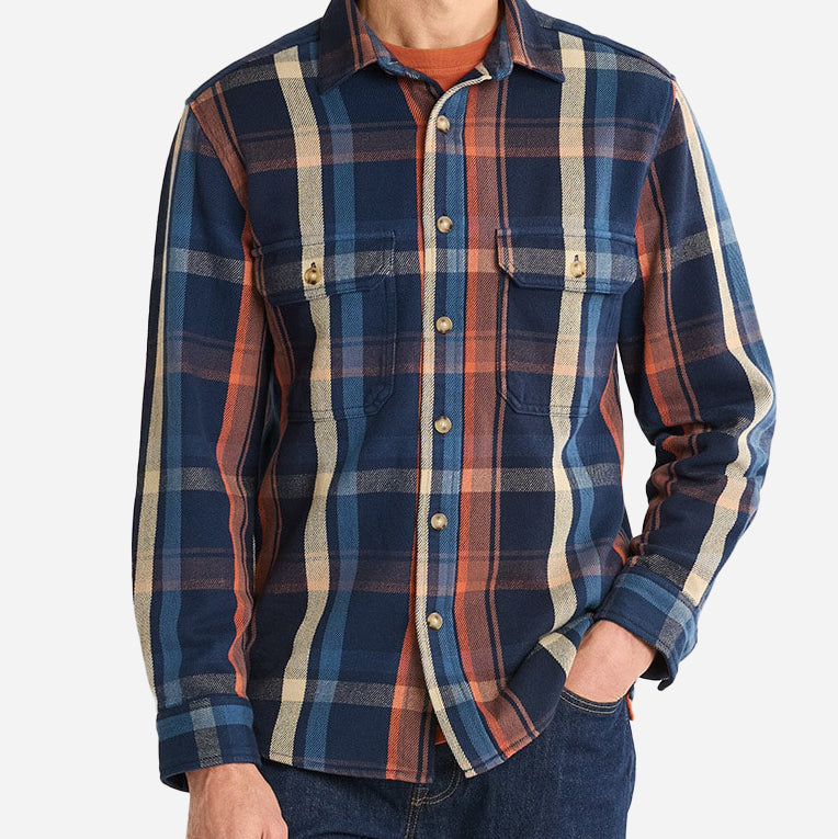 Arcadia Flannel Shirt - Navy Multi Plaid