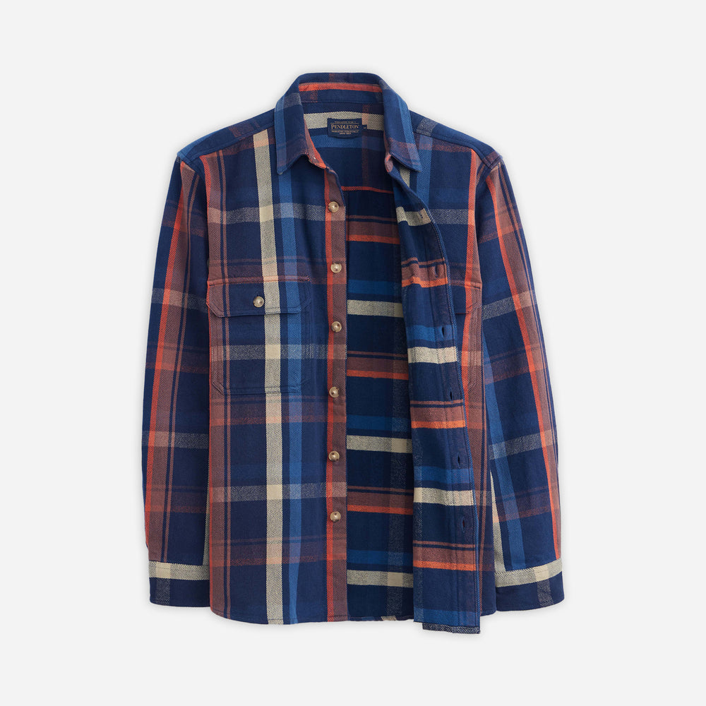 Arcadia Flannel Shirt - Navy Multi Plaid