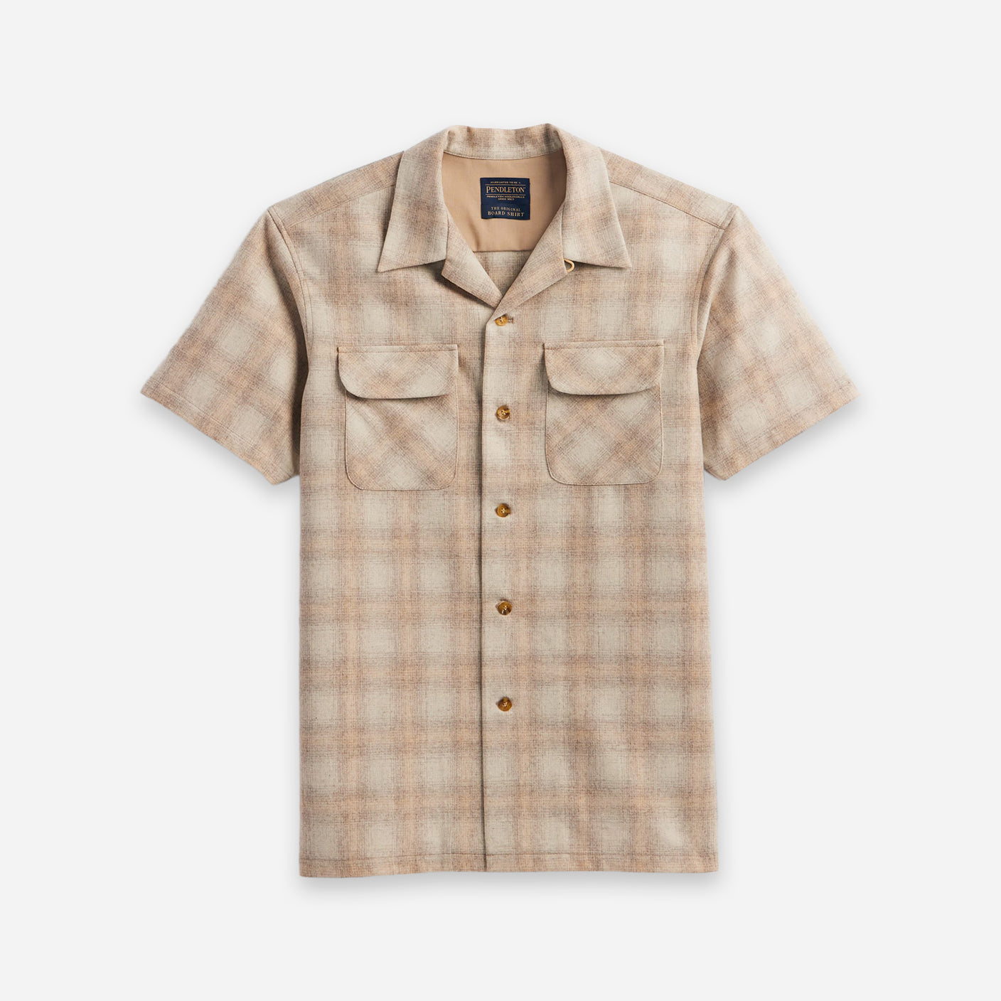 Wool Board Shirt - Tan Ombre