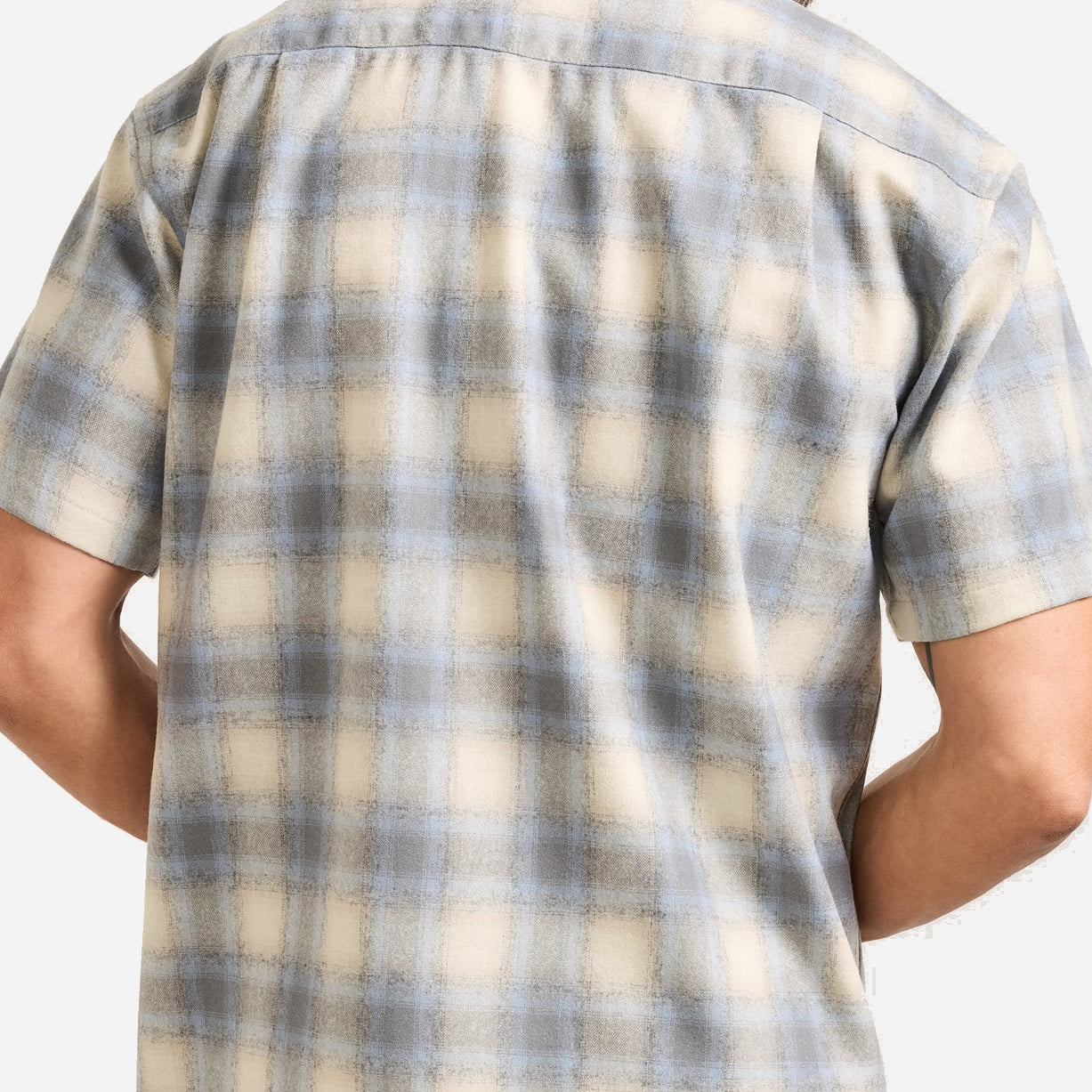 Wool Board Shirt - Tan/Blue/Grey Ombre