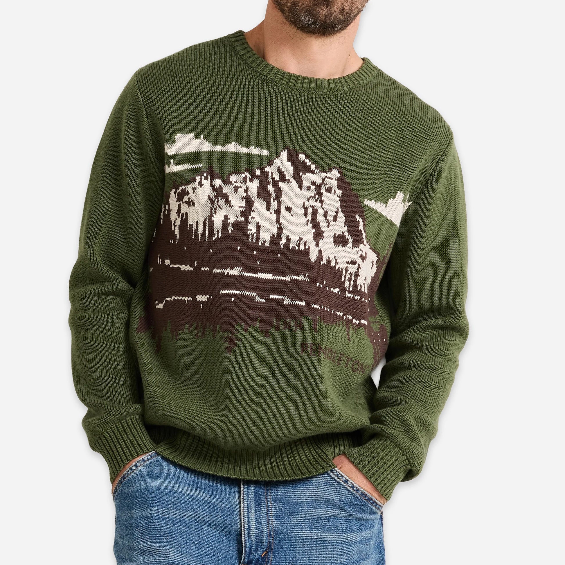 Lake Crew Sweater - Green