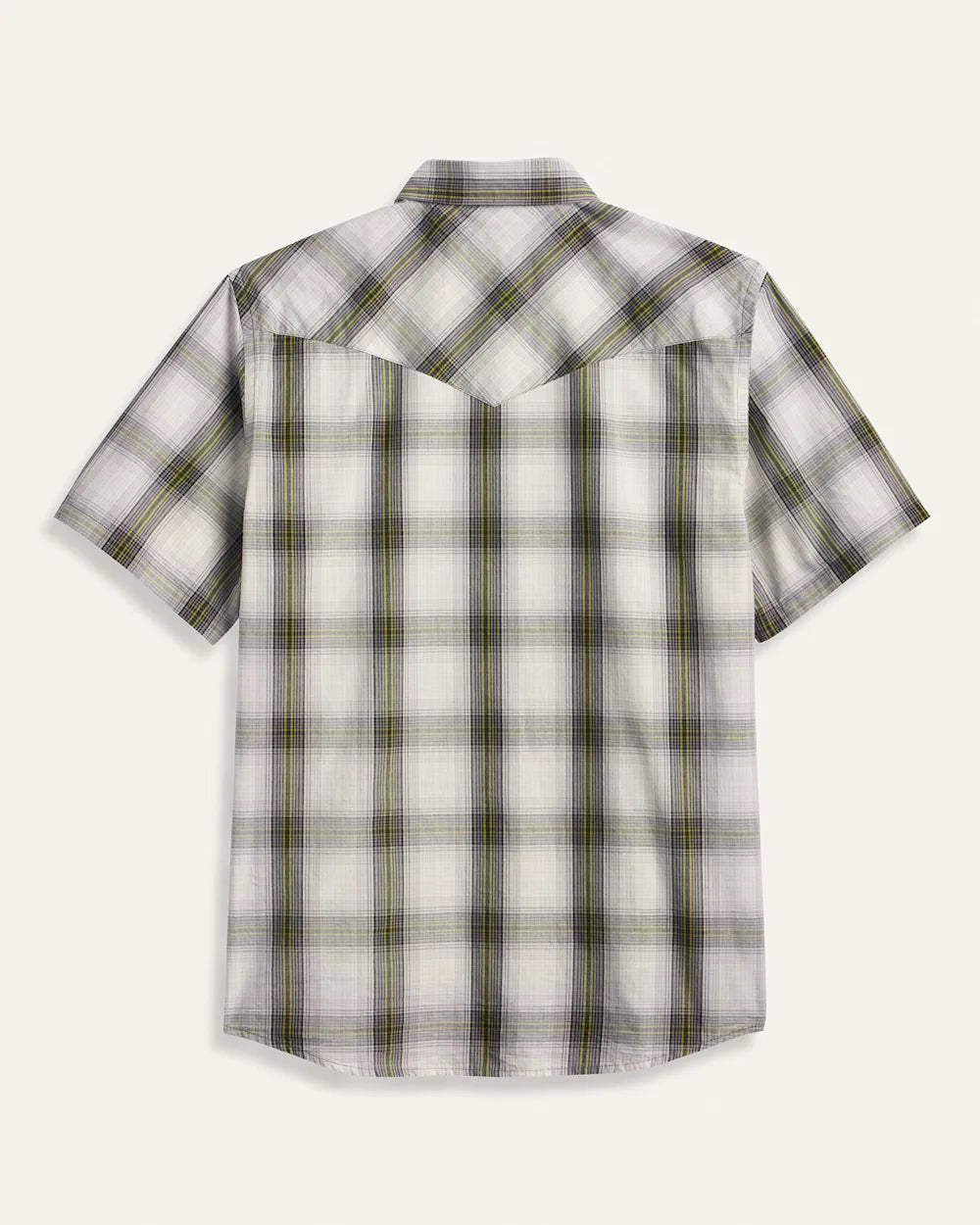 SS Frontier Shirt - White/Charcoal Plaid