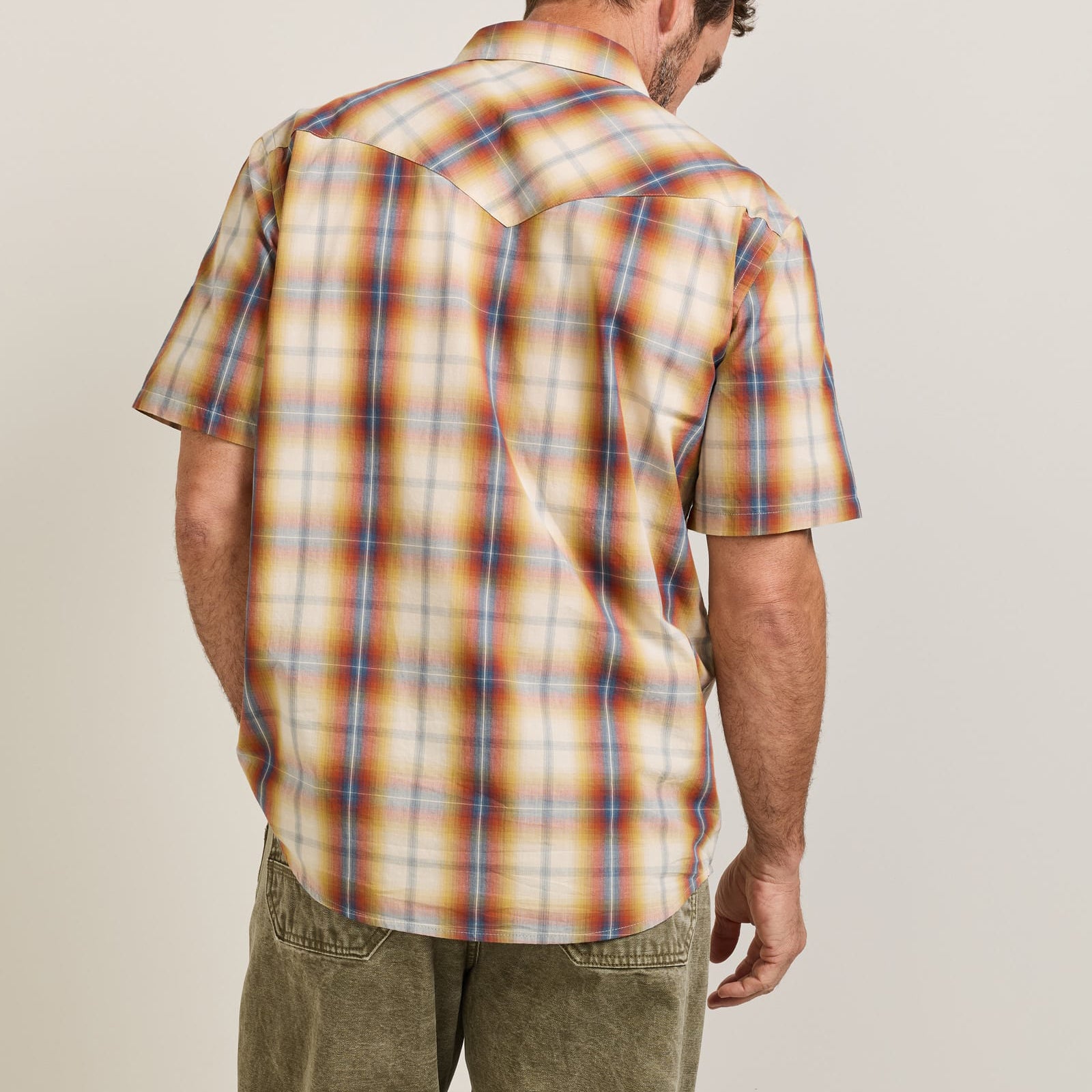 Frontier Summer Shirt - Ecru/Turquoise Plaid